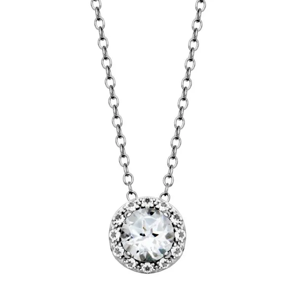 Sterling Silver White Topaz Necklace Don's Jewelry & Design Washington, IA