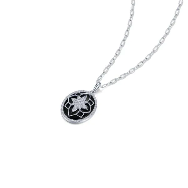 Sterling Silver Black Onyx Necklace Image 2 Don's Jewelry & Design Washington, IA