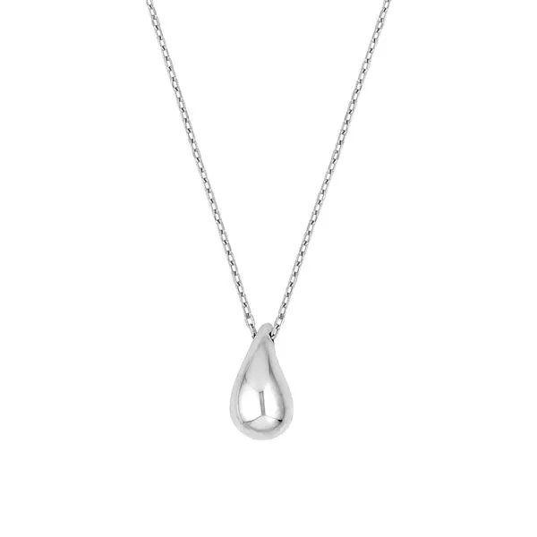 Sterling Silver Teardrop Pendant Forzentina Necklace Don's Jewelry & Design Washington, IA