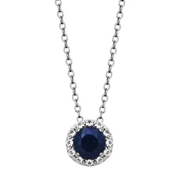 Sterling Silver Sapphire Necklace Don's Jewelry & Design Washington, IA