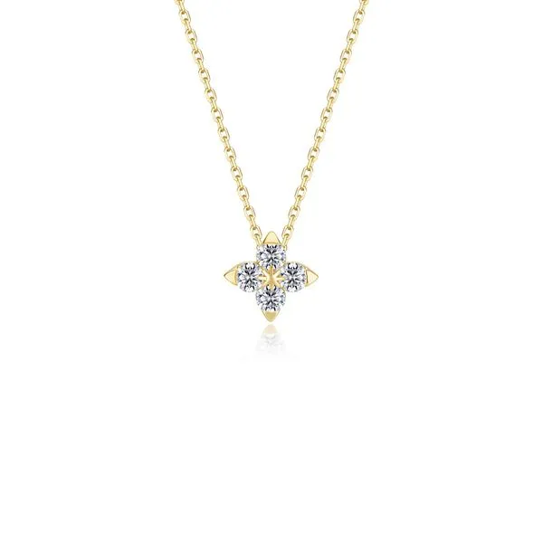 Gold Plate Simulated Diamond Necklace Don's Jewelry & Design Washington, IA