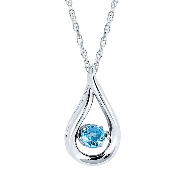 Silver Blue Topaz Necklace Don's Jewelry & Design Washington, IA