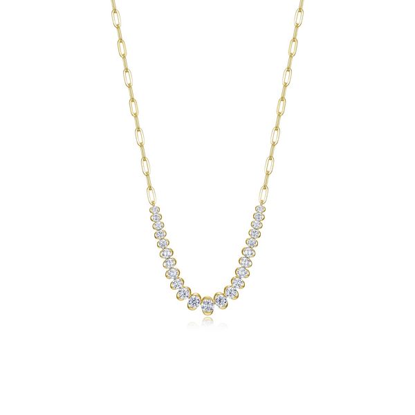 Gold Plate Willow Paperclip Necklace Don's Jewelry & Design Washington, IA