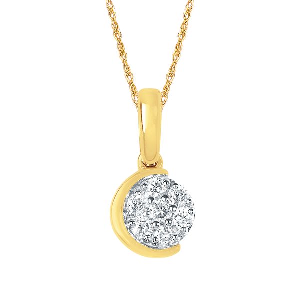 Gold Plate Lab Grown Diamond Necklace Don's Jewelry & Design Washington, IA
