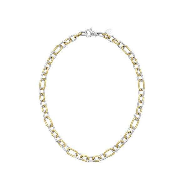 Silver & 18K Lucida Five & One Paperclip Link Necklace Don's Jewelry & Design Washington, IA