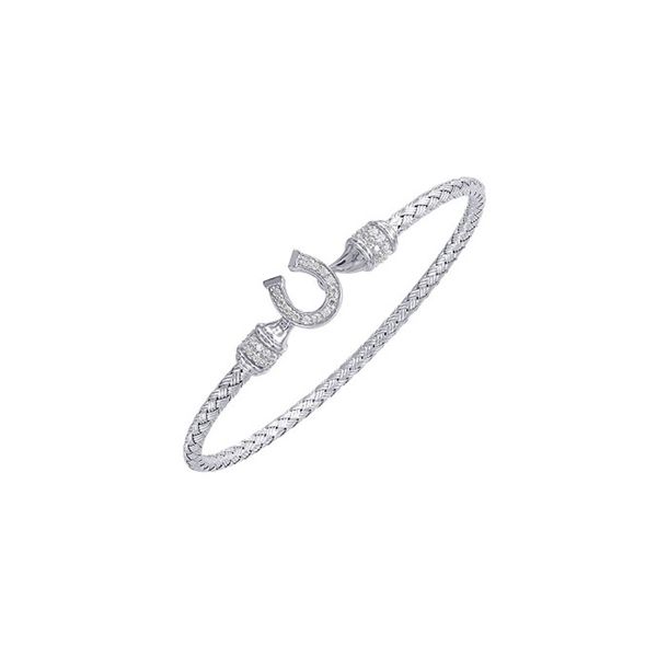Sterling Silver CZ Bangle Bracelet Don's Jewelry & Design Washington, IA