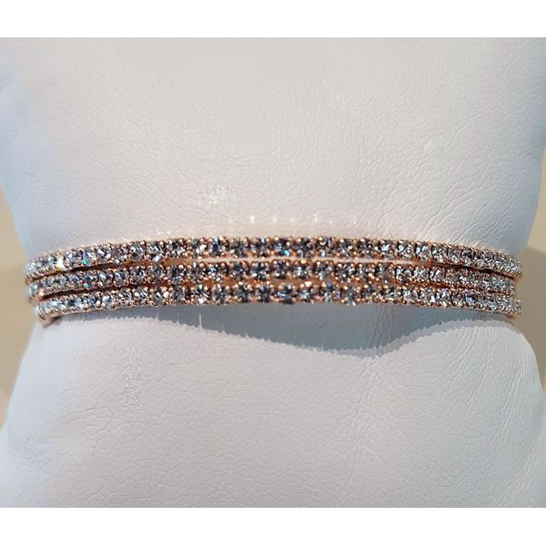 Rose Plated Crystal Wrap Bracelet Don's Jewelry & Design Washington, IA