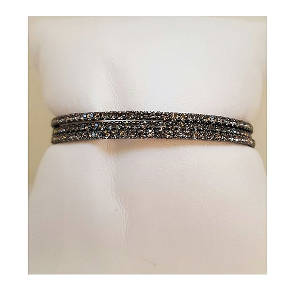 Black Triple Wrap Crystal Bracelet Don's Jewelry & Design Washington, IA