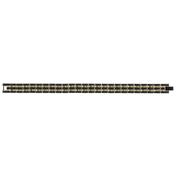 Black & Yellow Plated Stainless Steel Bracelet Don's Jewelry & Design Washington, IA