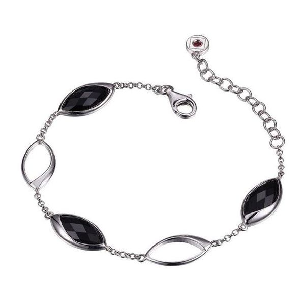Sterling Silver Black Agate Bracelet Don's Jewelry & Design Washington, IA