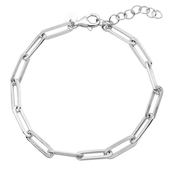 Sterling Silver Paperclip Bracelet Don's Jewelry & Design Washington, IA