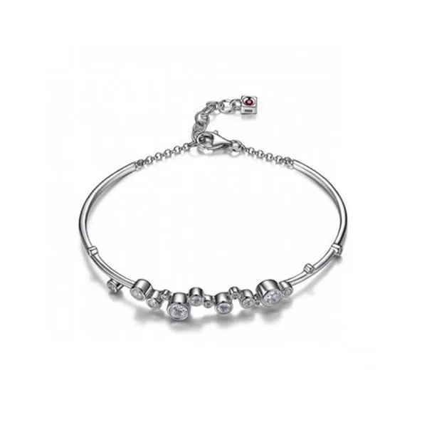 Sterling Silver CZ Bangle Bracelet Don's Jewelry & Design Washington, IA