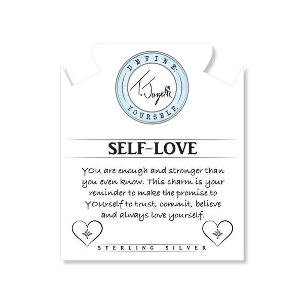 Mauve Jade Stone Bracelet with Self Love Sterling Silver Charm Image 2 Don's Jewelry & Design Washington, IA