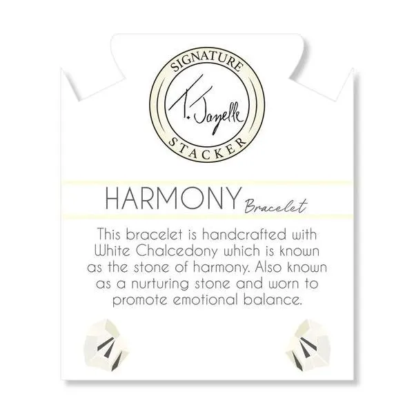 White Chalcedony harmony stacker bracelet Image 2 Don's Jewelry & Design Washington, IA