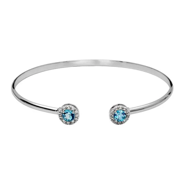 Sterling Silver London Blue Topaz Bracelet Don's Jewelry & Design Washington, IA