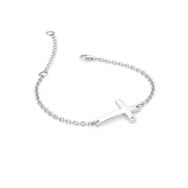 Sterling Silver Cross Bracelet Don's Jewelry & Design Washington, IA