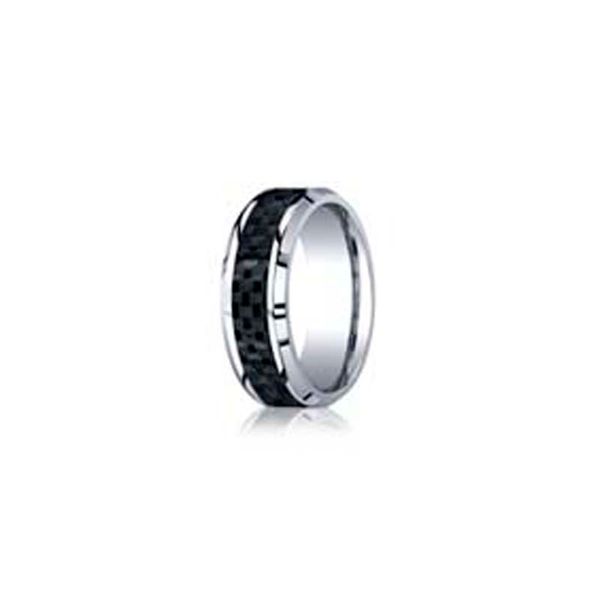 Men's 8mm Cobalt Ring with Carbon Fiber Don's Jewelry & Design Washington, IA
