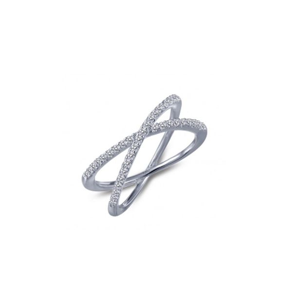 Sterling Silver Simulated Diamond Criss Cross Ring Don's Jewelry & Design Washington, IA