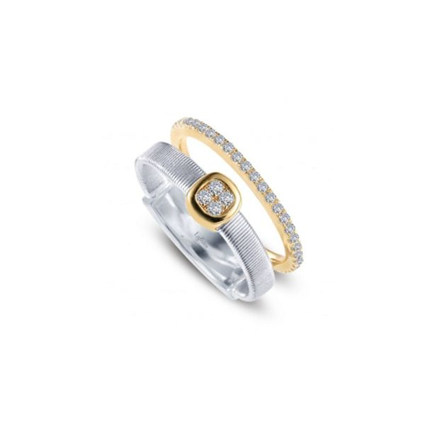 Sterling Silver & Yellow Gold Plate Simulated Diamond Ring Don's Jewelry & Design Washington, IA