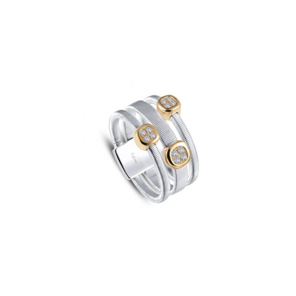 Sterling Silver & Yellow Gold Plate Simulated Diamond Ring Don's Jewelry & Design Washington, IA