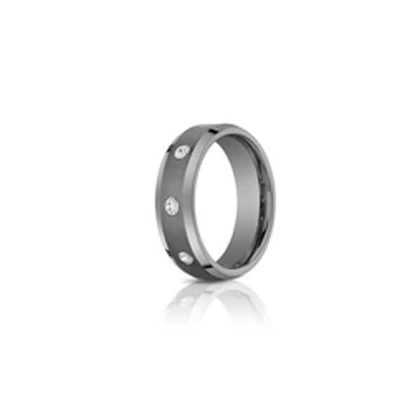 Men's 7mm Tungsten Diamond Ring Don's Jewelry & Design Washington, IA