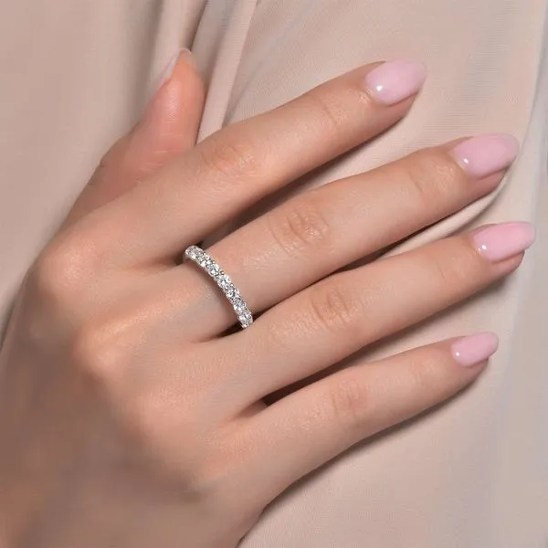 Sterling Silver Simulated Diamond Ring Image 2 Don's Jewelry & Design Washington, IA