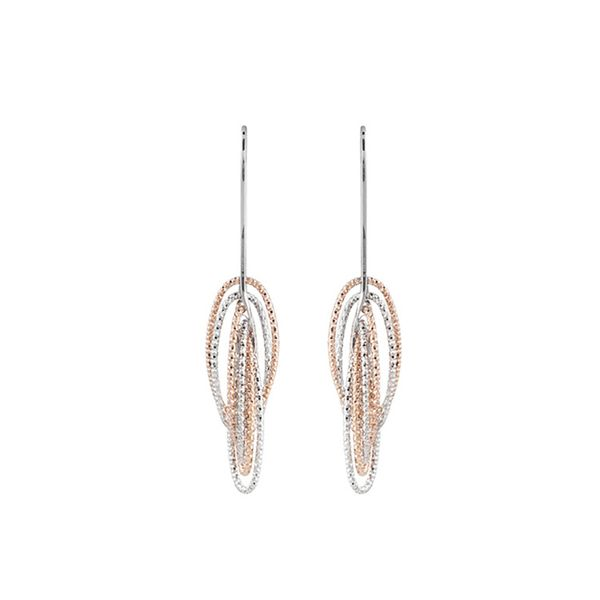 Sterling Silver & 18kt Rose Gold Plate Earrings Don's Jewelry & Design Washington, IA