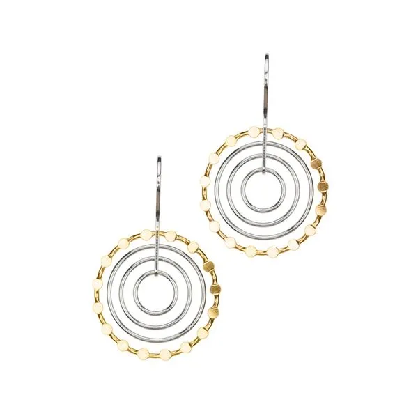 Sterling Silver & 18kt Yellow Gold Plate Earrings Don's Jewelry & Design Washington, IA