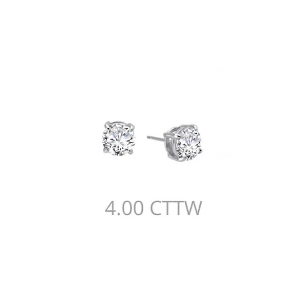 Sterling Silver Simulated Diamond Stud Earrings Don's Jewelry & Design Washington, IA