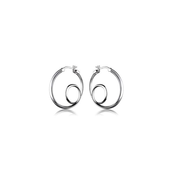 Sterling Silver Eternity Hoop Earrings Don's Jewelry & Design Washington, IA