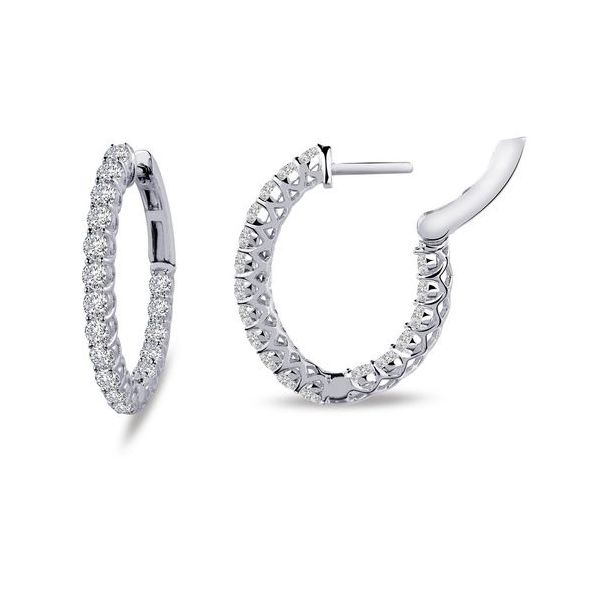 fake diamond hoop earrings