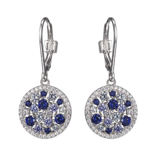Sterling Silver Blue Corundum Drop Earrings Don's Jewelry & Design Washington, IA