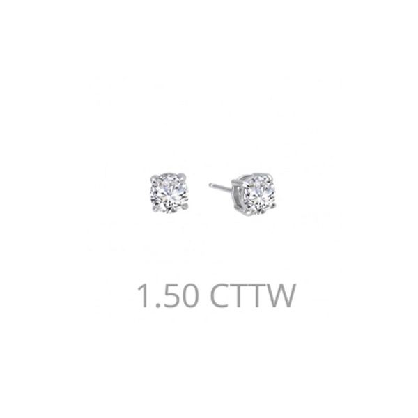 Sterling Silver Simulated Diamond Stud Earrings Don's Jewelry & Design Washington, IA