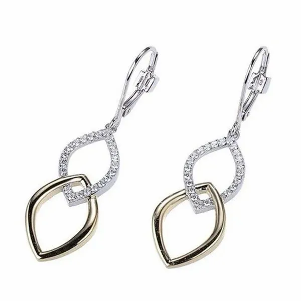 Sterling Silver and Yellow Gold Plate Earrings Don's Jewelry & Design Washington, IA