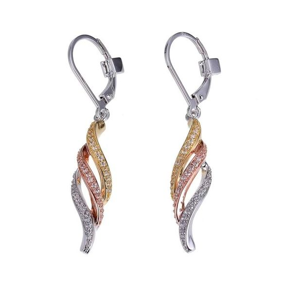Sterling Silver CZ Drop Earrings Don's Jewelry & Design Washington, IA