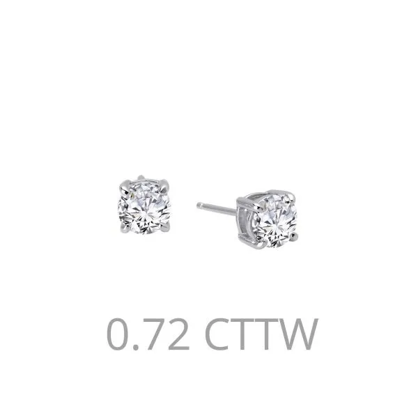 Sterling Silver Simulated Diamond Stud Earrings Don's Jewelry & Design Washington, IA