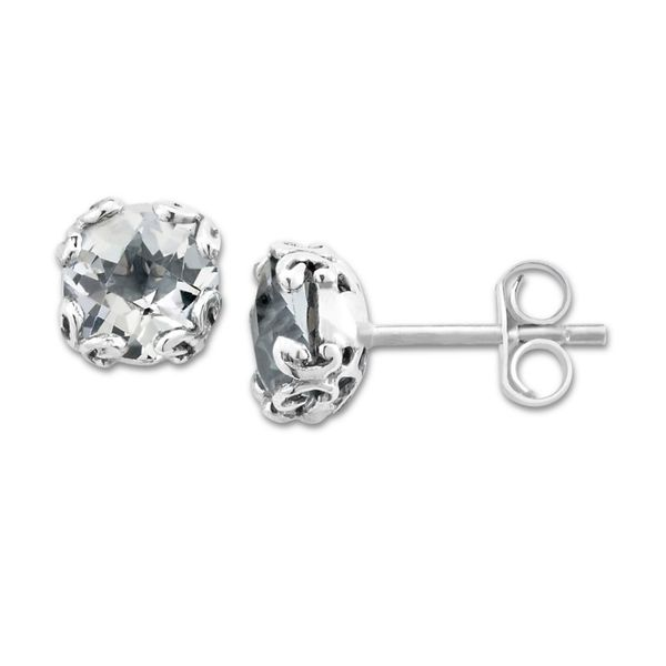 Sterling Silver White Topaz Earrings Don's Jewelry & Design Washington, IA