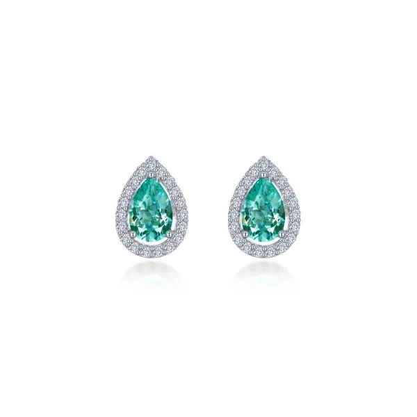 Sterling Silver Lab Grown Green Sapphire Earrings Don's Jewelry & Design Washington, IA