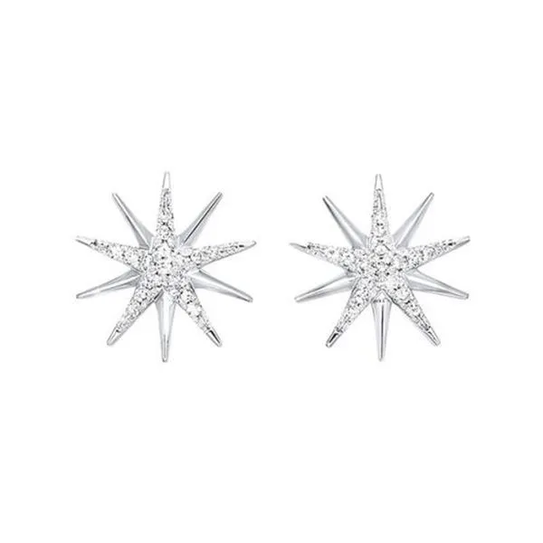 Sterling Silver Diamond Earrings Don's Jewelry & Design Washington, IA