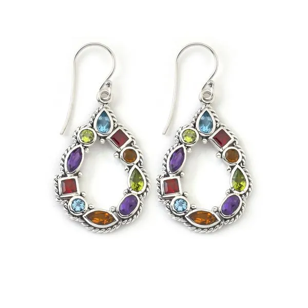 Sterling Silver Multi Gemstone Earrings Don's Jewelry & Design Washington, IA