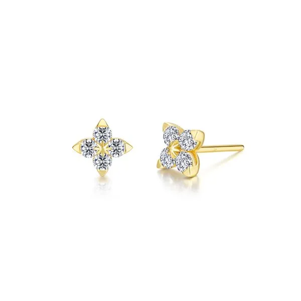 Gold Plate Simulated Diamond Earrings Don's Jewelry & Design Washington, IA