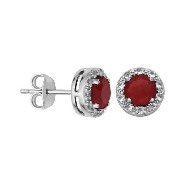 Sterling Silver Ruby Earrings Don's Jewelry & Design Washington, IA