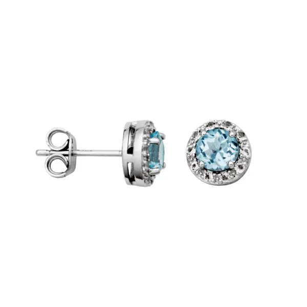 Sterling Silver Blue Topaz Earrings Don's Jewelry & Design Washington, IA