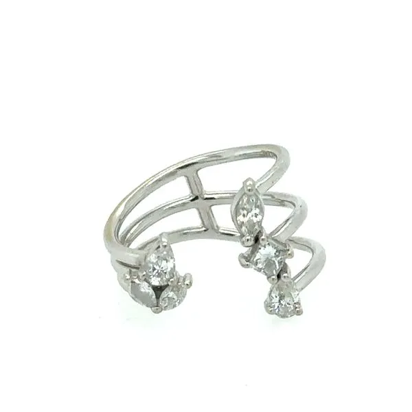 14K White Gold Open Diamond Ring Double Diamond Jewelry Olympic Valley, CA