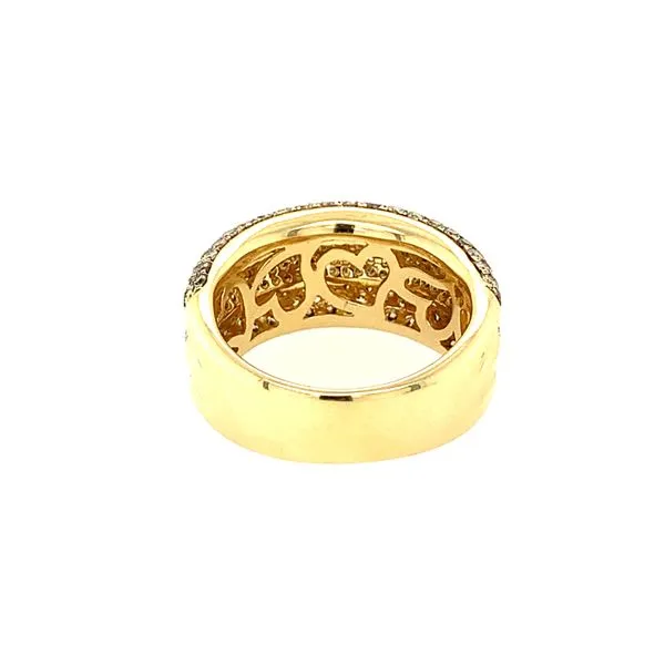 14K Yellow Gold Mocha Diamond and Diamond Ring Image 2 Double Diamond Jewelry Olympic Valley, CA