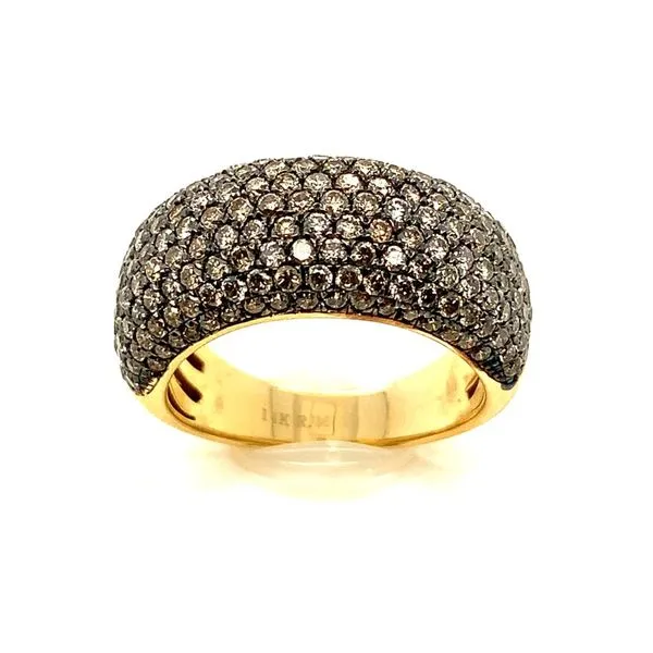 14K Yellow Gold Mocha Diamond Ring Double Diamond Jewelry Olympic Valley, CA