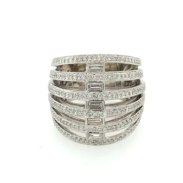 18K White Gold Diamond Ring Double Diamond Jewelry Olympic Valley, CA
