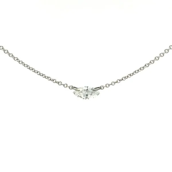 18K White Gold Diamond Icicle Necklace Double Diamond Jewelry Olympic Valley, CA