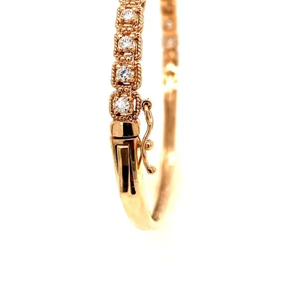 14K Rose Gold Diamond Bracelet Image 3 Double Diamond Jewelry Olympic Valley, CA