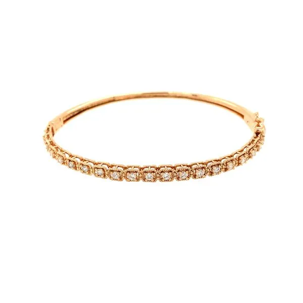 14K Rose Gold Diamond Bracelet Double Diamond Jewelry Olympic Valley, CA